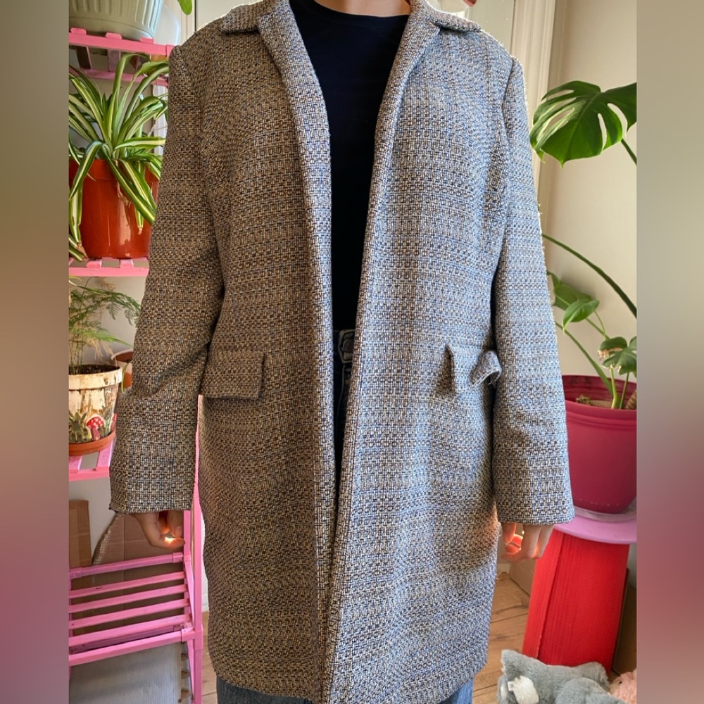 Amanda Smith Gray Tweed Coat